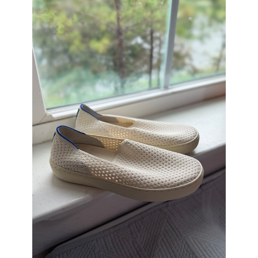 Rothy’s The Original Slip On Sneaker in Antique White Women’s Size 5.5